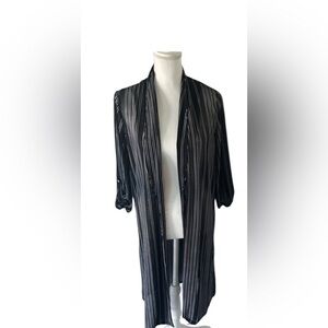 Elegant Black Striped Women's Tunic